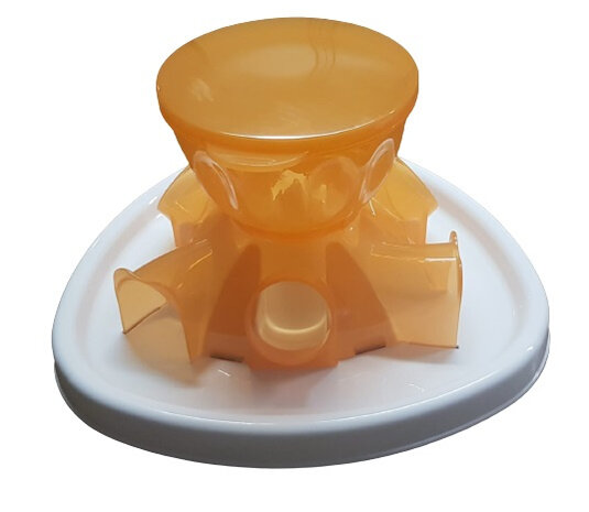 slowfeeder 28,2 x 15,3 cm oranje/wit