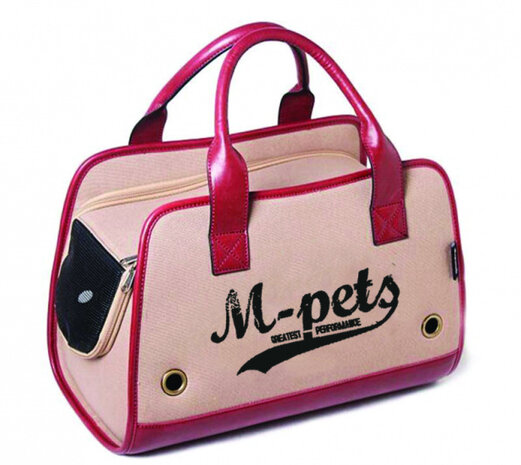 draagtas hond/kat 40 x 20 x 28 cm polyester roze