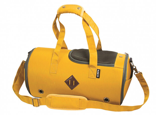 schoudertas honden 43 x 17 x 20 cm teflon geel