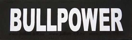 label Bullpower powerharnas nylon zwart/wit maat S