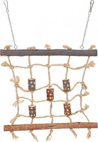 klauterwand Natural knaagdier 27 x 24 cm hout bruin