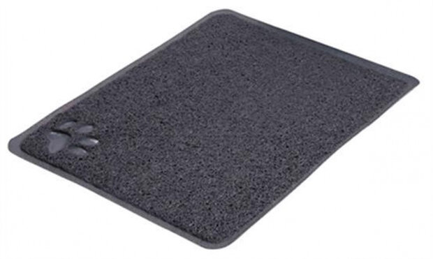 schoonloopmat 45 x 37 cm pvc antraciet