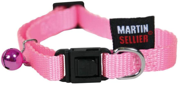 kattenklikhalsband 20-30 x 1 cm nylon roze