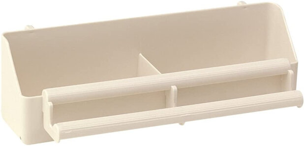 voerbakje vogels 21 x 8,5 cm beige