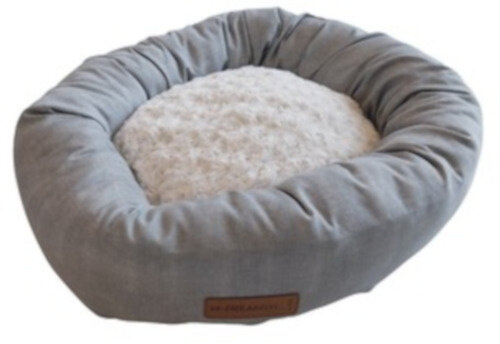 hondenmand samoa anti-slip 55 cm microfiber lichtgrijs