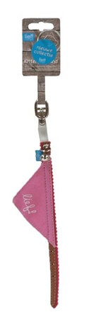 halsband met zakdoek Kitten 29 cm leer roze