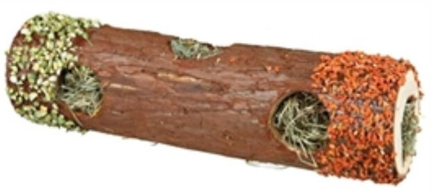 tunnelbuis hibiscusbloem/wortel/erwt 20 x 6,5 cm hout