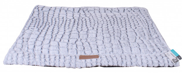 dierenkussen snake 45x73 cm microfiber wit
