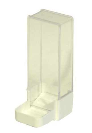 voersilo 6 x 6 x 15,5 cm wit