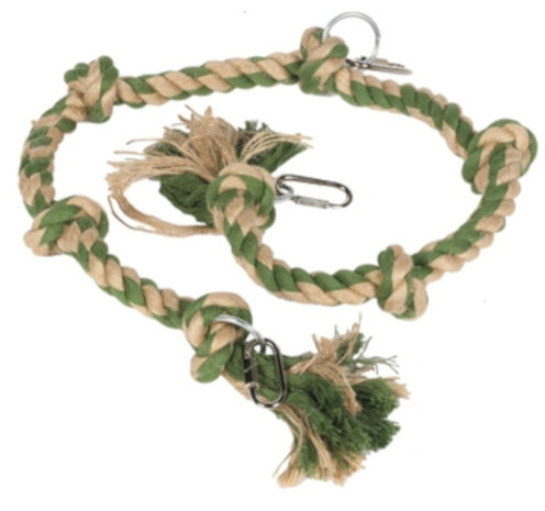 hangspeelgoed Nature First 180 cm katoen groen/bruin