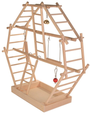 vogelspeelgoed Klimladders 44 x 16 cm hout naturel