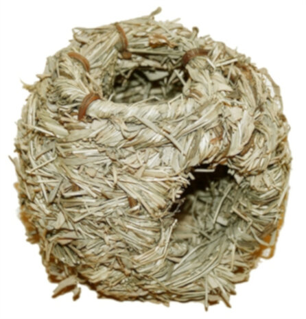 nestplek Grass House 11 x 9 cm stro naturel