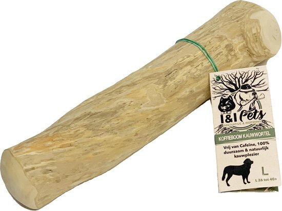 hondensnack Koffieboom-wortel plantaardig bruin