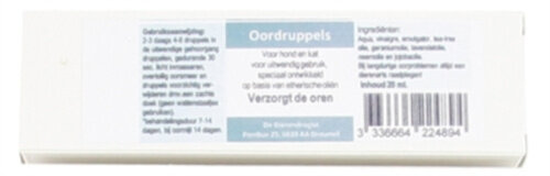 oordruppels Hond en Kat 20 ml etherische oli&euml;n wit