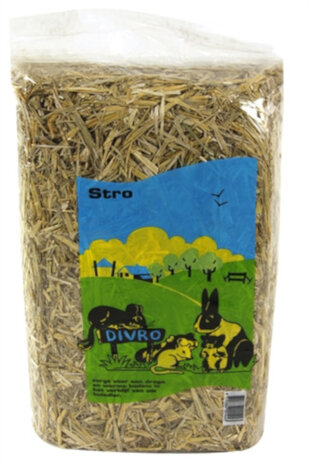 bodemstrooisel Stro 2,5 kg bruin