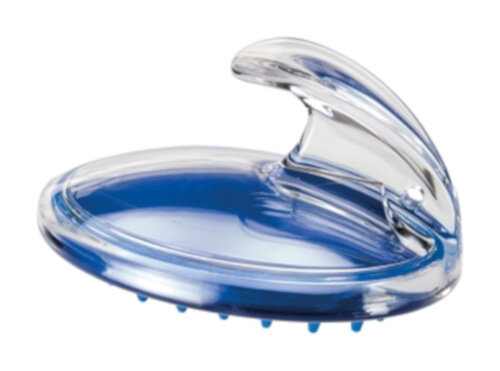 massageborstel knaagdier 9,5 x 7 x 6 cm blauw