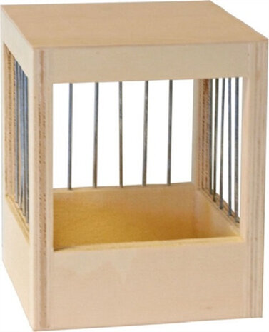 vogelnestkastje 11 x 11 x 14 cm hout naturel