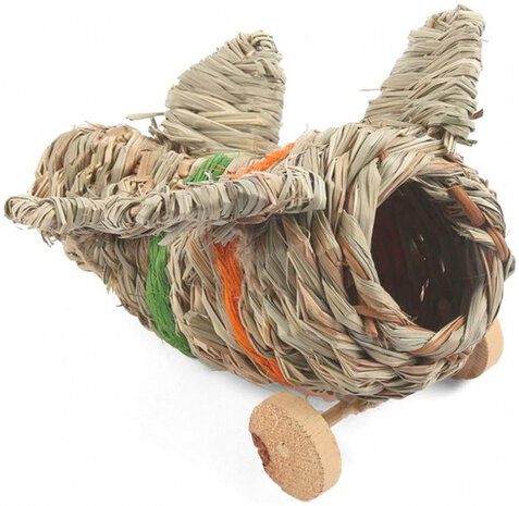nestplekje Aeroplane 18 x 15 x 10 cm hout naturel