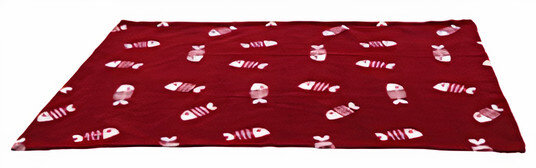 kattendeken Beany 100 x 70 cm fleece bordeaux