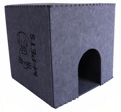 kattenhuis Milson 39,5 cm vilt donkergrijs