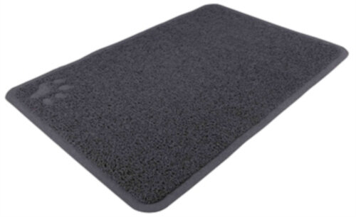 schoonloopmat kattenbak 60 cm pvc grijs