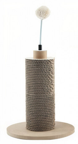 krabplank Big Ben 26 x 50,2 cm sisal/pluche grijs/bruin