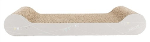 kattenkrabplank 38 x 18 x 6 cm karton grijs
