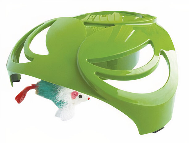 kattenspeeltje interactief Helico 23 x 8 cm groen