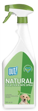 teken- en vlooienbestrijding spray 500 ml wit/groen