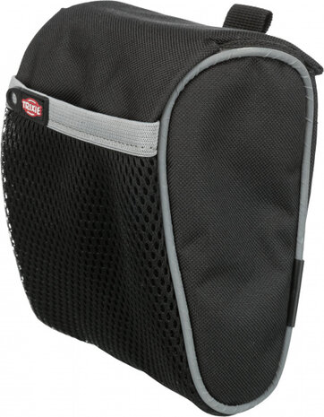 hondenbeloningstas 13 x 18 cm polyester zwart