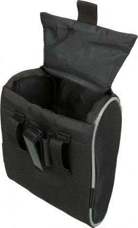 hondenbeloningstas 13 x 18 cm polyester zwart