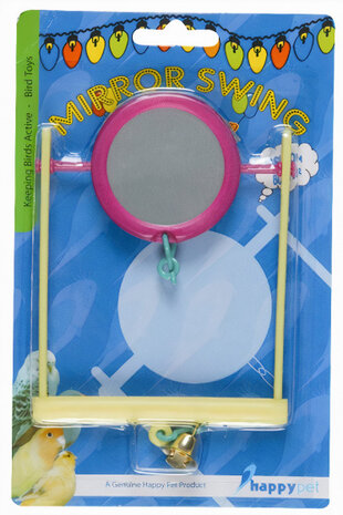vogelspiegel Fun At The Fair 19,5 x 10 cm roze