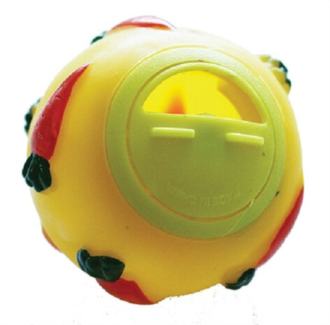 beloningsbal Tumble n&#039; Treat knaagdier 6 cm geel