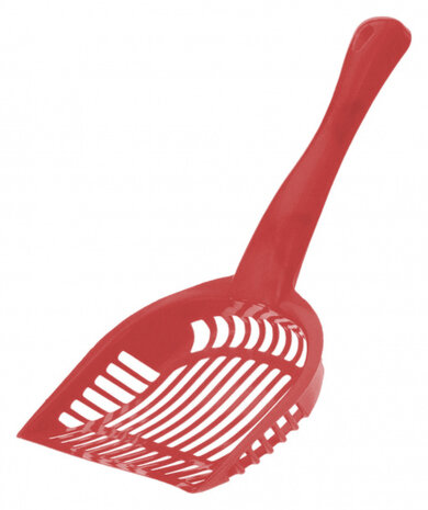 kattenbakscoop 28 cm polypropeen rood