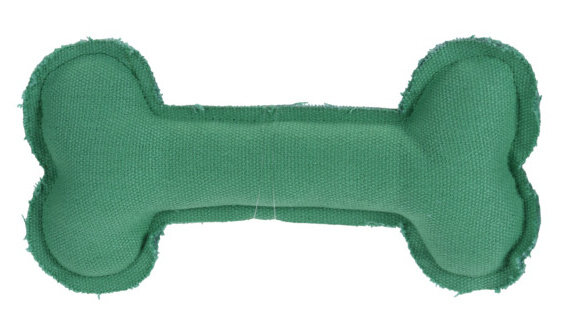 piepspeelgoed hondenbot polyester 18 cm groen
