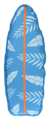 piepspeelgoed surfboard palmboom 43 cm lichtblauw
