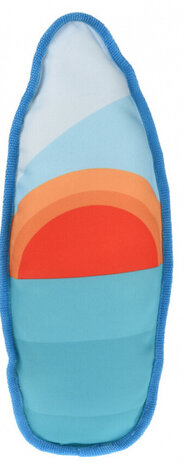 piepspeelgoed surfboard zon 43 cm oranje/rood