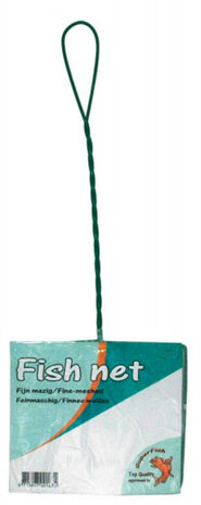 schepnetje Aquarium 15 cm nylon wit/groen