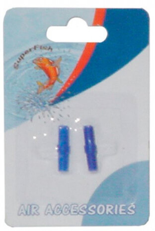 koppelstuk Aquarium luchtslang 4 mm blauw 2 stuks