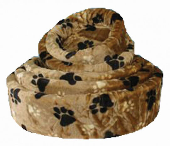 dierenmand Paw 60 x 21 cm pluche bruin