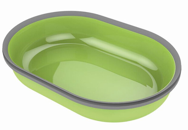 voer- en drinkbak 400 ml 16 x 10,5 cm groen