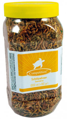 schildpaddenvoer Gammarus fijn 1 liter bruin