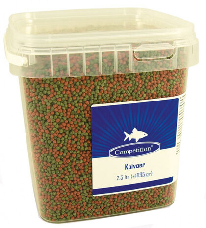 vijvervisvoer Koi 2,5 liter bruin/rood