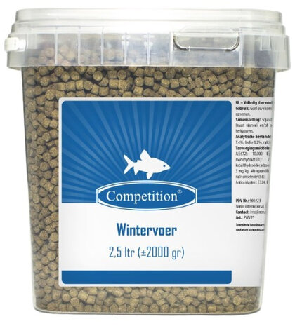 vijvervisvoer Winter 2,5 liter bruin