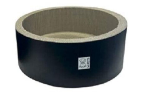 krabbord Oakland 44 x 15,5 cm karton zwart/naturel