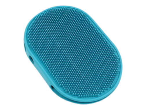 hondenborstel 12,7 x 19 cm rubber blauw