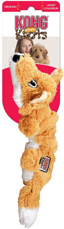hondenknuffel Scrunch Knots Fox 36 cm pluche lichtbruin