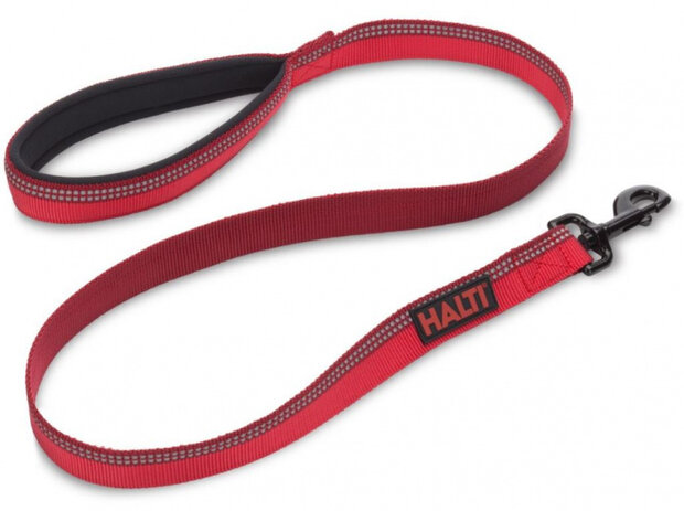 hondenlijn 120 x 2,5 cm nylon rood