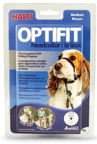 hoofdband Optifit 38-51 cm nylon zwart