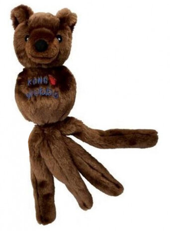 hondenknuffel Wubba Beer pluche bruin